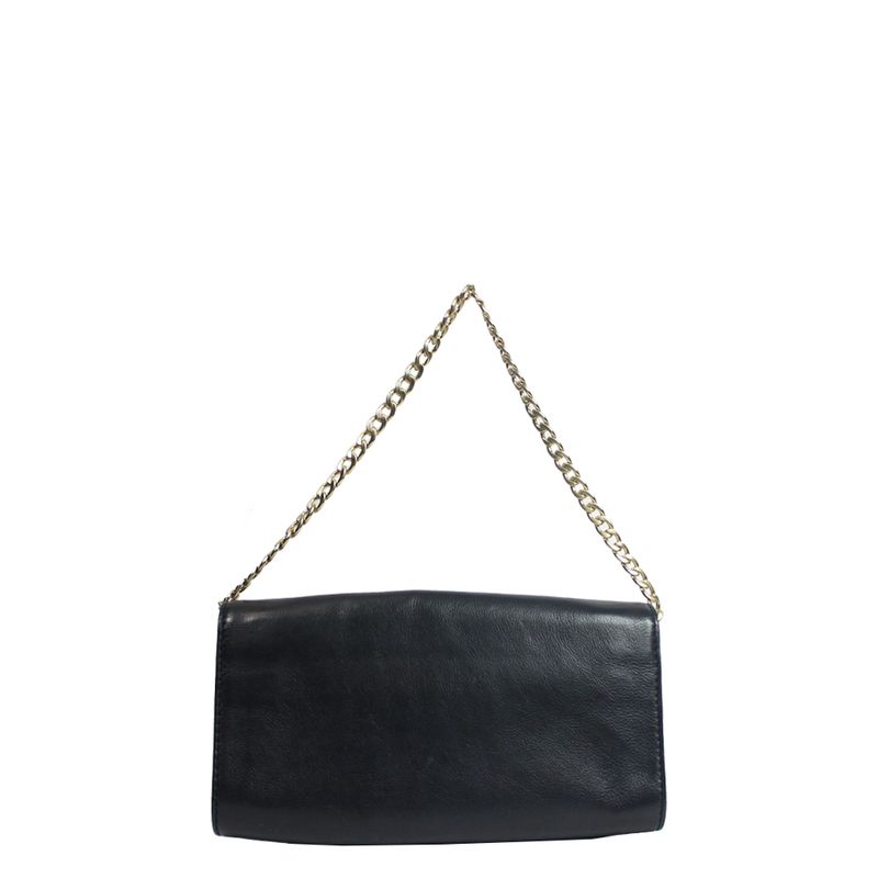 Clutch-Michael-Kors-Couro-Preto