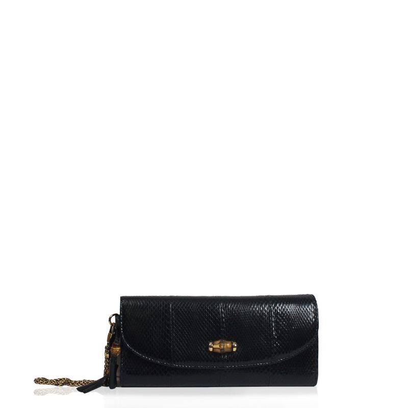 ClutchCarteira-Gucci-Python-Preto