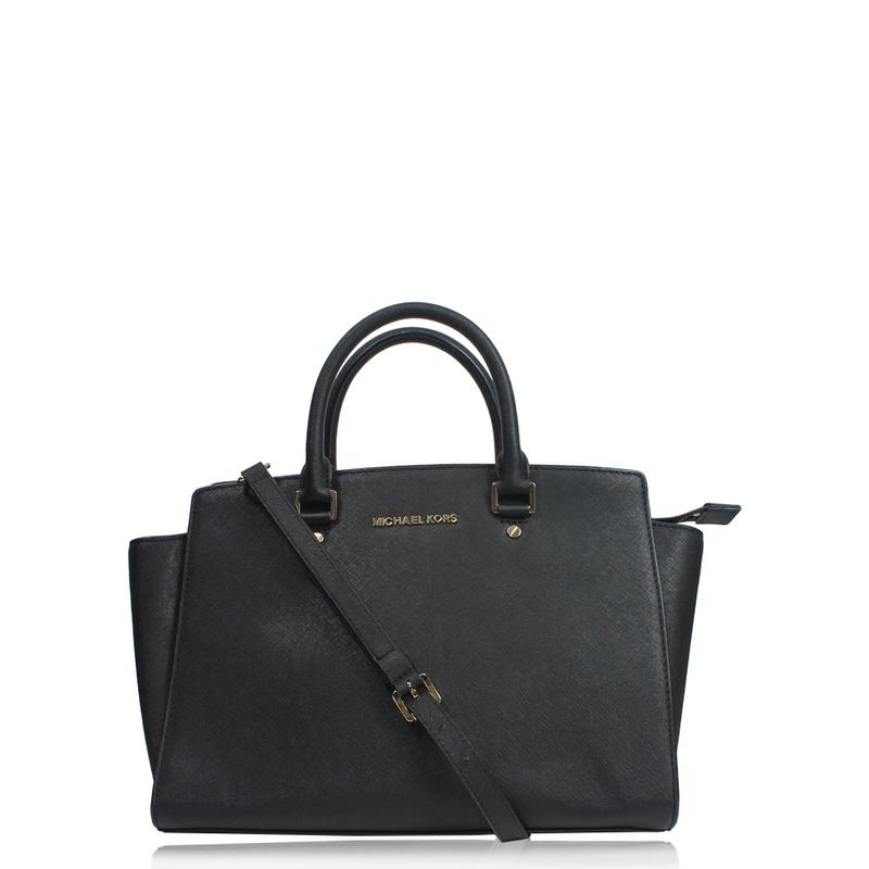 Bolsa-Michael-Kors-Selma-Saffiano-Preto