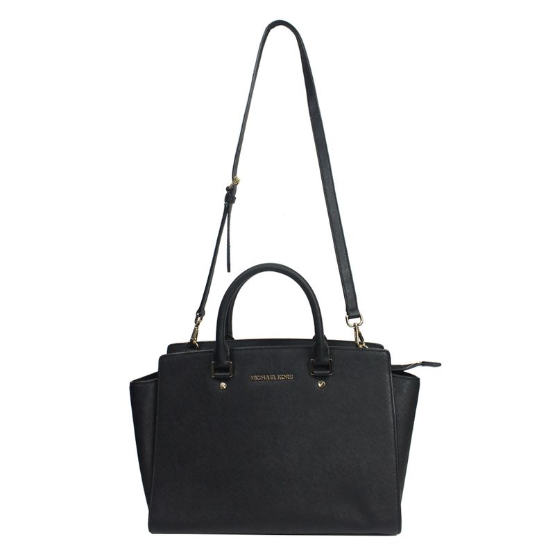 Bolsa-Michael-Kors-Selma-Saffiano-Preto