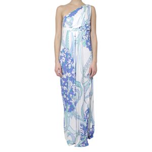 Vestido Emilio Pucci Azul Longo