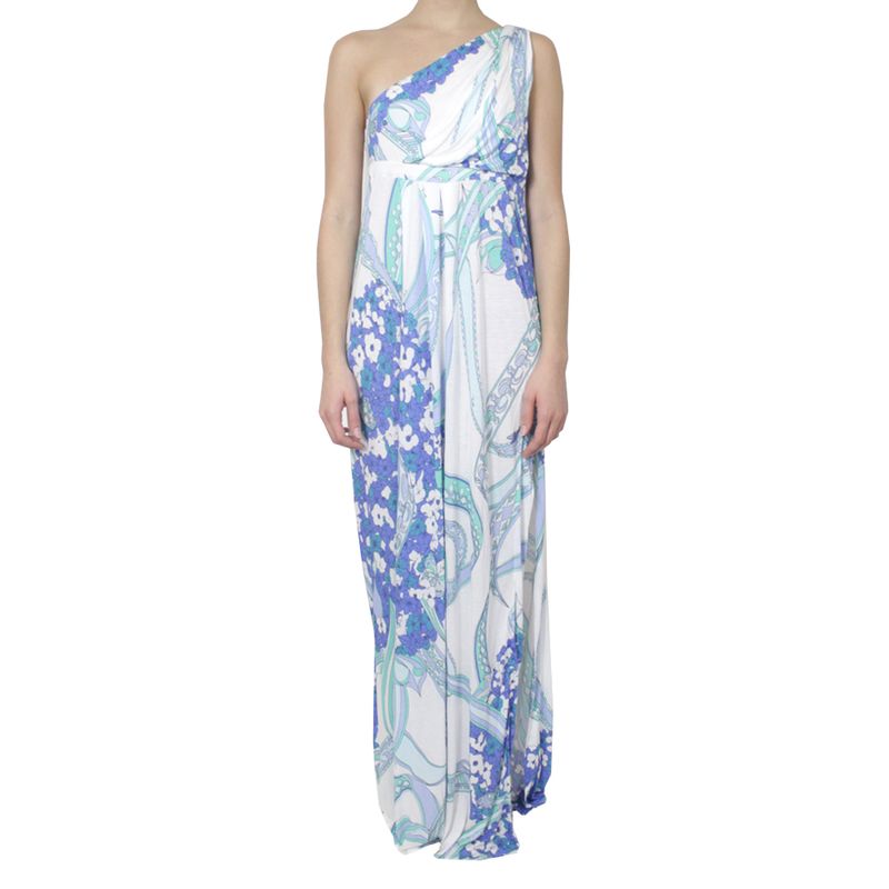 Vestido-Emilio-Pucci-Azul-Longo