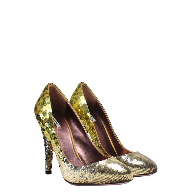 Scarpin-Miu-Miu-Paete-Dourado