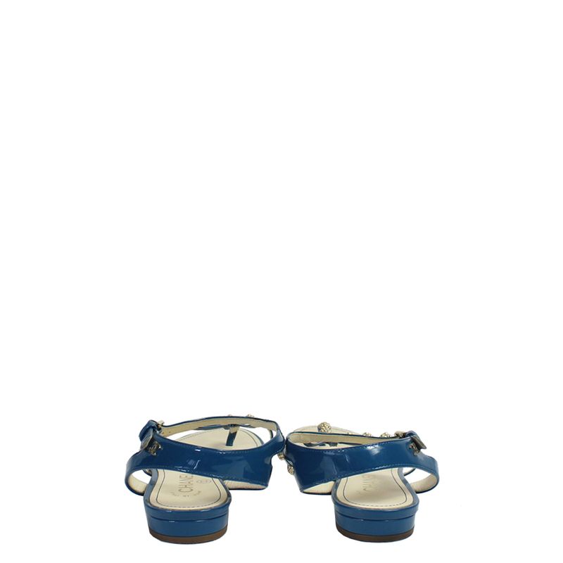 Sandalia-Rasteira-Chanel-Verniz-Azul