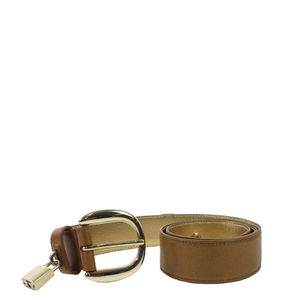 Cinto D&G Couro Dourado