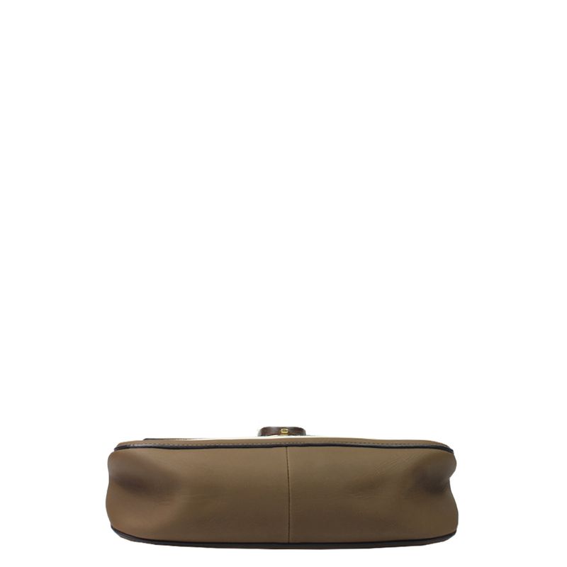 Bolsa-Gucci-Lona-e-Couro-Marrom