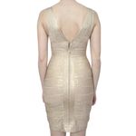 Vestido-Herve-Leger-Dourado