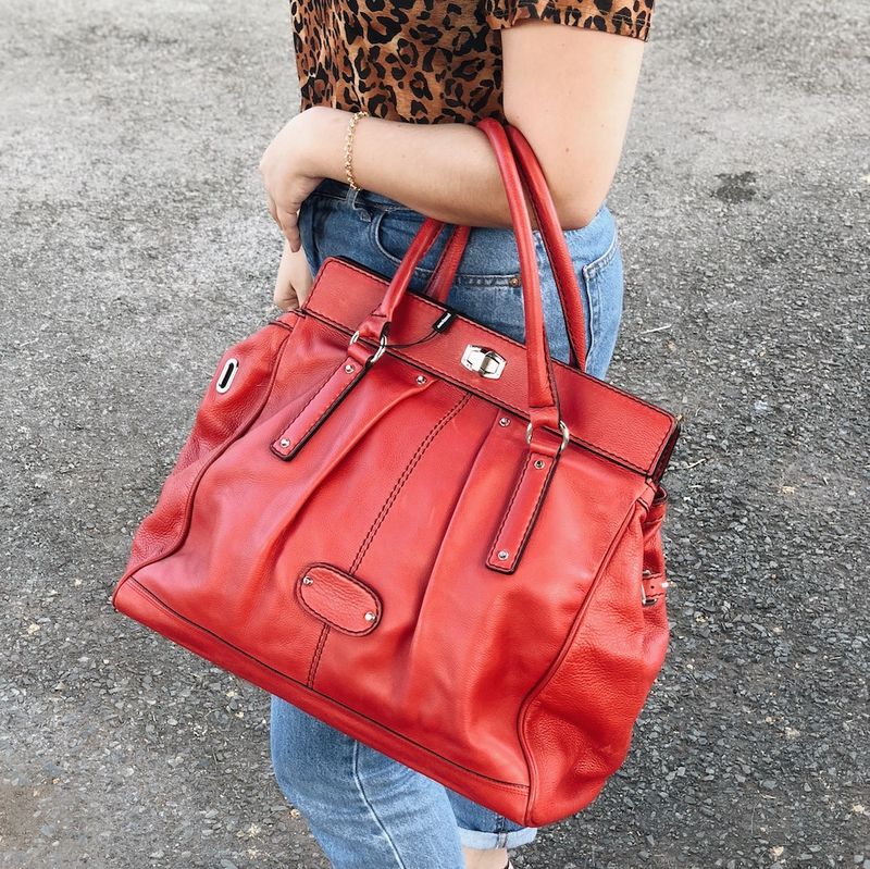 Bolsa-Balenciaga-Couro-Vermelho