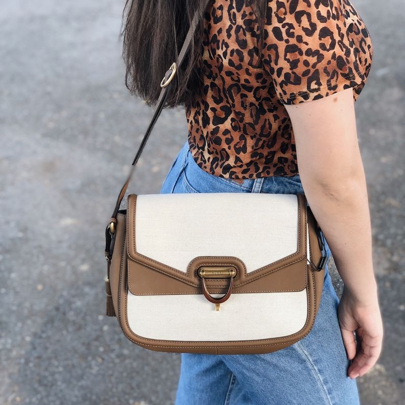 Bolsa-Gucci-Lona-e-Couro-Marrom