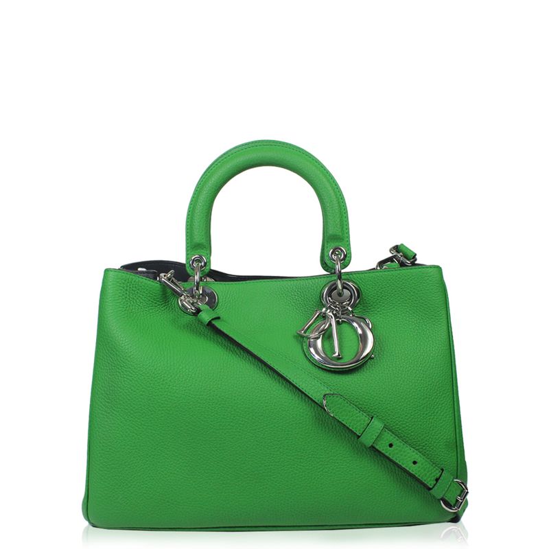 Bolsa-Christian-Dior-Diorissimo-Couro-Verde