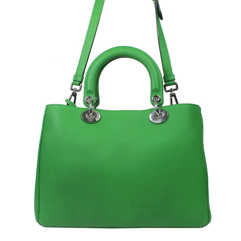 Bolsa-Christian-Dior-Diorissimo-Couro-Verde
