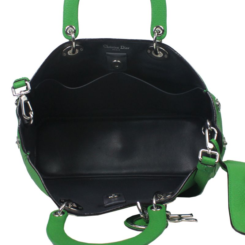 Bolsa-Christian-Dior-Diorissimo-Couro-Verde