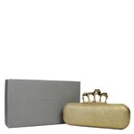 Clutch-Alexander-McQueen-Skull-Dourada