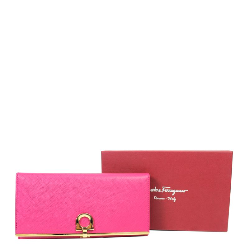 Carteira-Salvatore-Ferragamo-Couro-Rosa