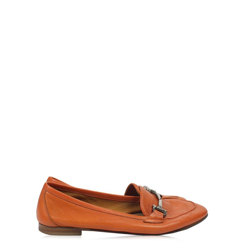 Loafer-Salvatore-Ferragamo-Couro-Laranja