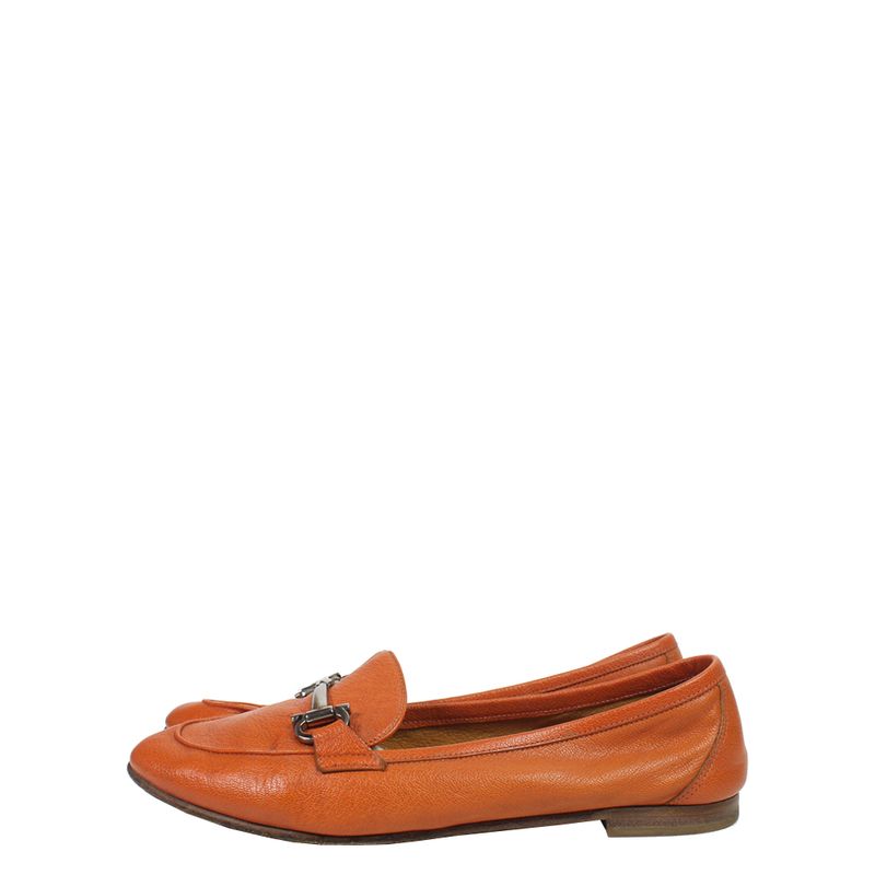 Loafer-Salvatore-Ferragamo-Couro-Laranja