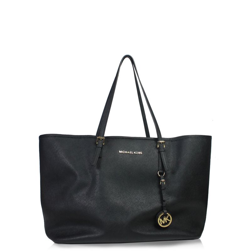 Bolsa-Michael-Kors-Jet-Set-Saffiano-Preto