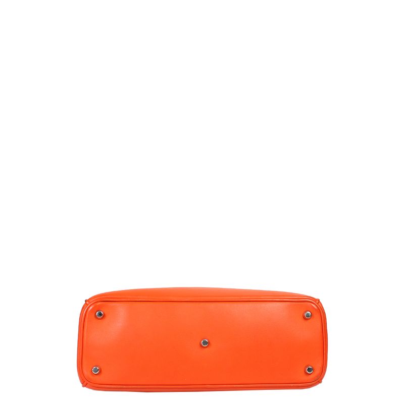 Bolsa-Christian-Dior-Diorissimo-Couro-Laranja