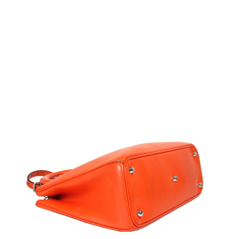 Bolsa-Christian-Dior-Diorissimo-Couro-Laranja