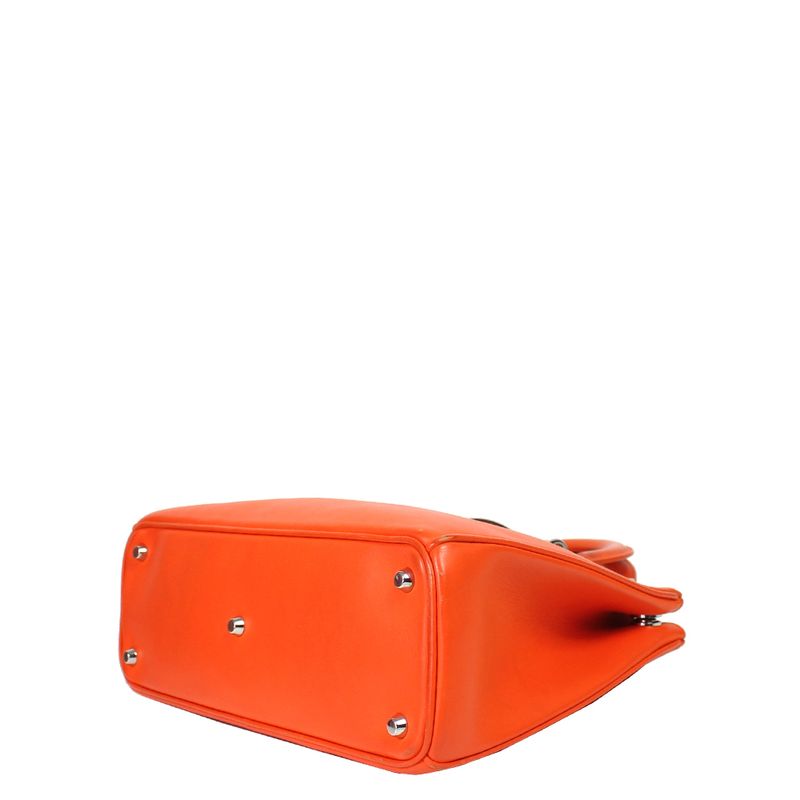 Bolsa-Christian-Dior-Diorissimo-Couro-Laranja