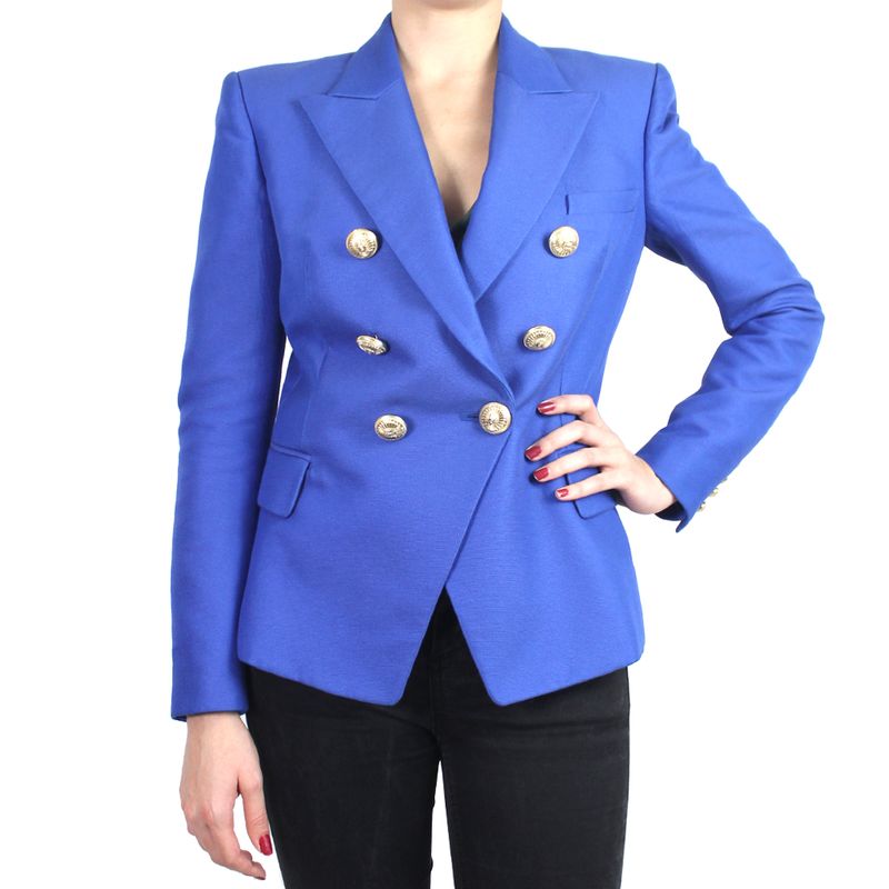 Blazer-Balmain-Azul