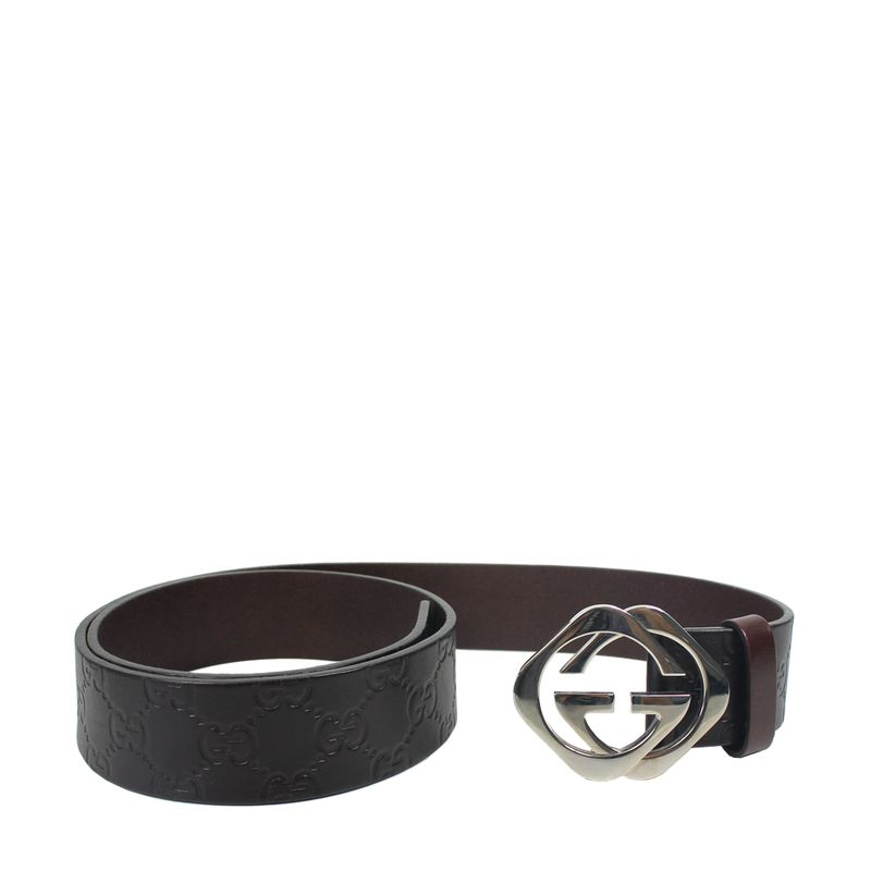 Cinto-Gucci-Couro-Marrom