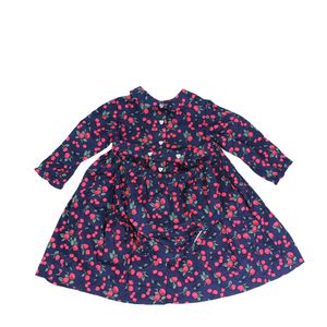 Vestido Question Everything Cerejas Azul