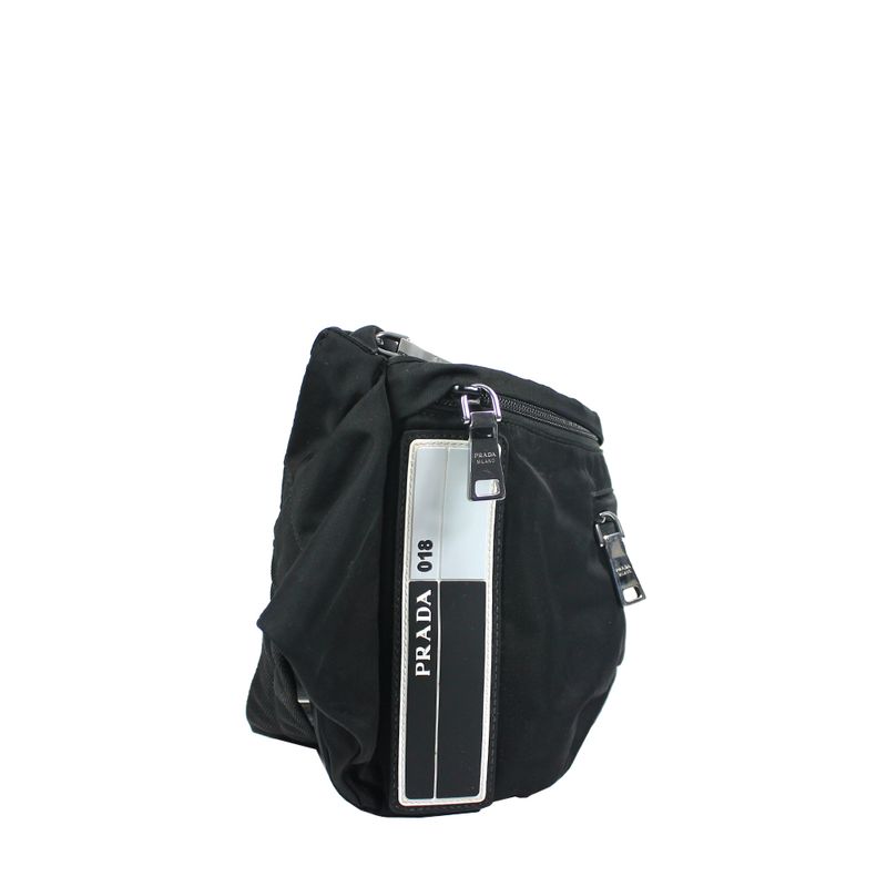 Pochete-Prada-Nylon-Preto