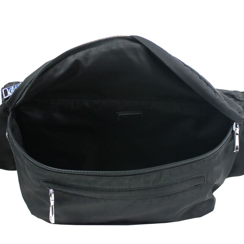 Pochete-Prada-Nylon-Preto