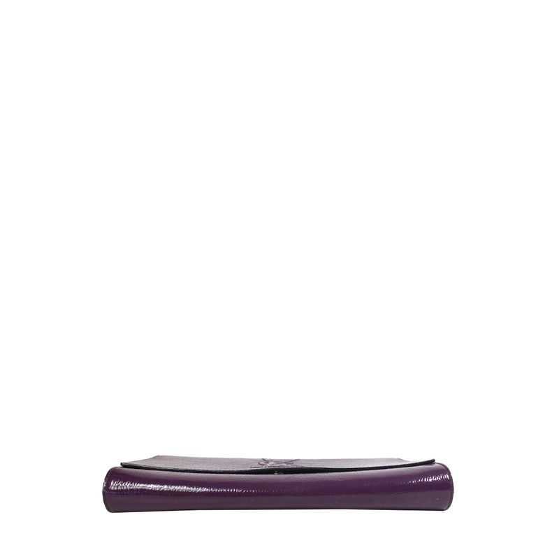 Clutch-Saint-Laurent-Belle-de-Jour-Verniz-Roxo