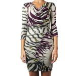 Vestido-Emilio-Pucci-Drapeado-Cinza-e-Roxo