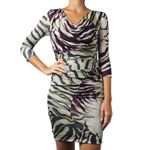 Vestido-Emilio-Pucci-Drapeado-Cinza-e-Roxo