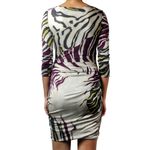 Vestido-Emilio-Pucci-Drapeado-Cinza-e-Roxo