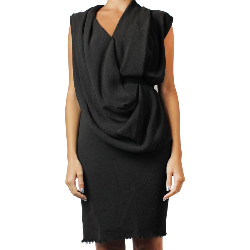 Vestido-Lanvin-Crepe-Marrom