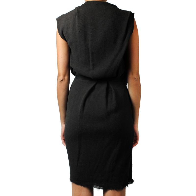 Vestido-Lanvin-Crepe-Marrom