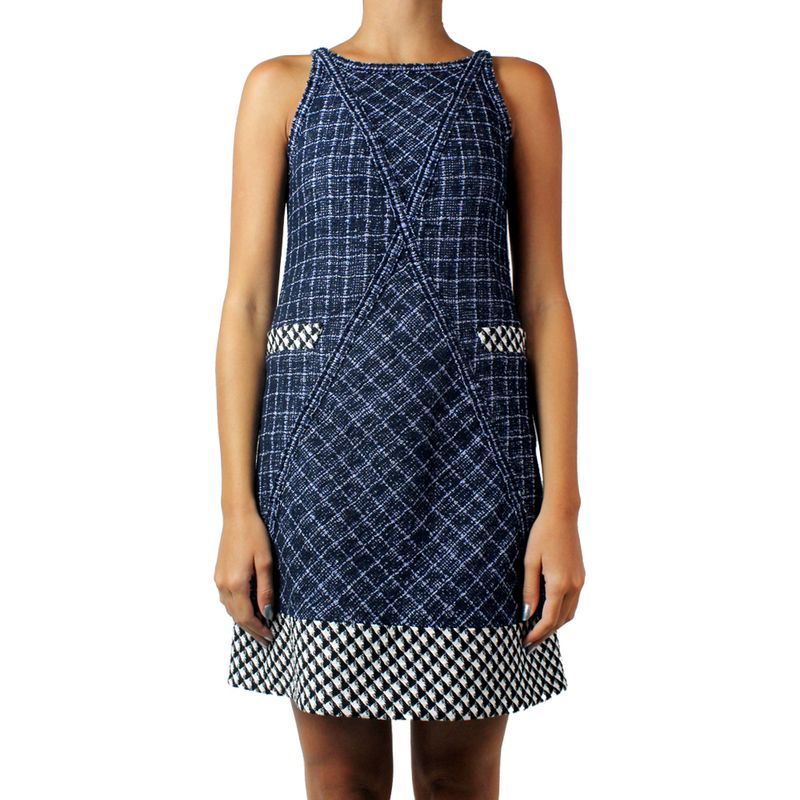 Vestido-Chanel-Tweed-Azul