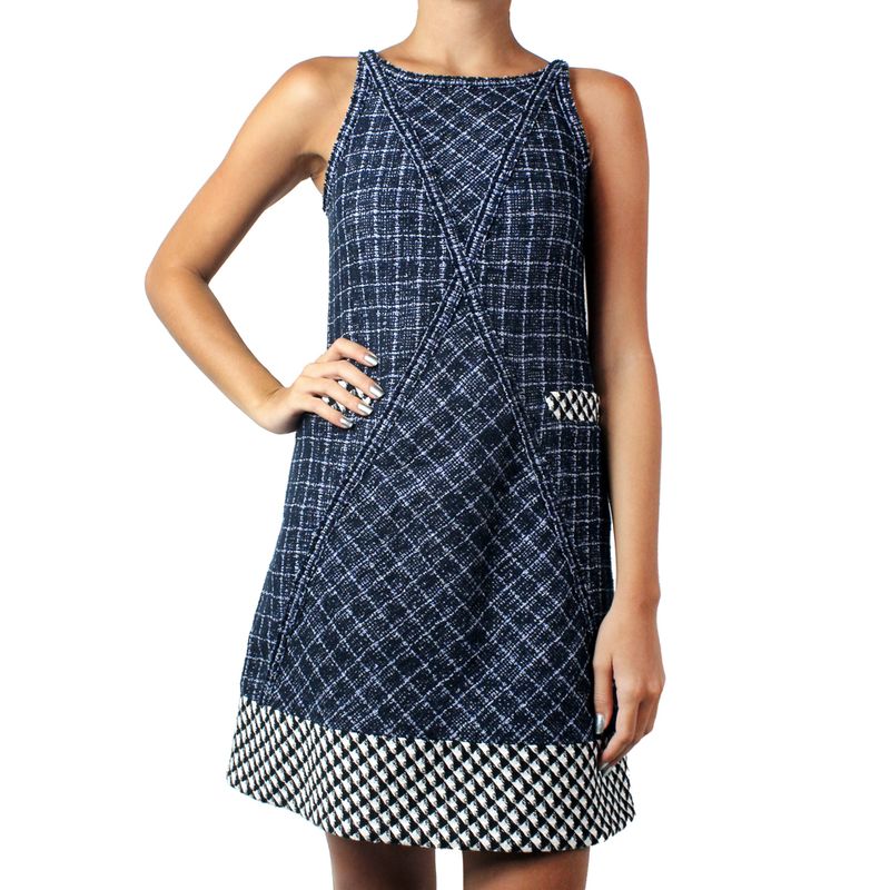 Vestido-Chanel-Tweed-Azul