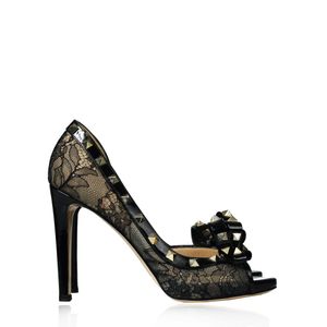 Sapato Valentino Rockstud Renda