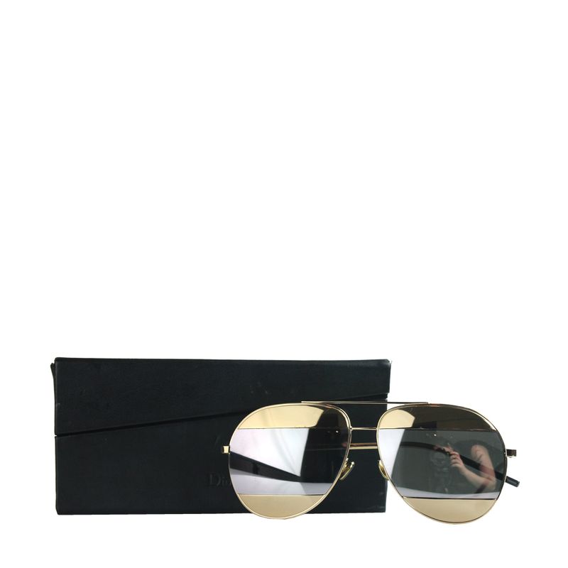Oculos-Christian-Dior-Split-Dourado