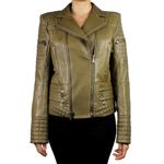 Jaqueta-Balmain-Couro-Verde-Musgo