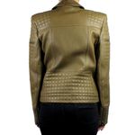 Jaqueta-Balmain-Couro-Verde-Musgo