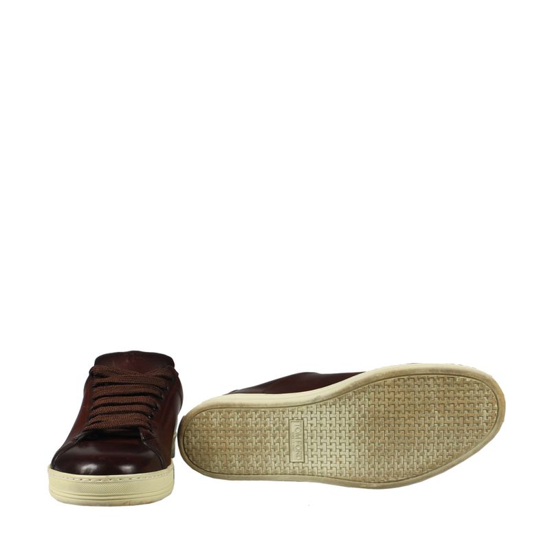 Tenis-Tom-Ford-Couro-Marrom