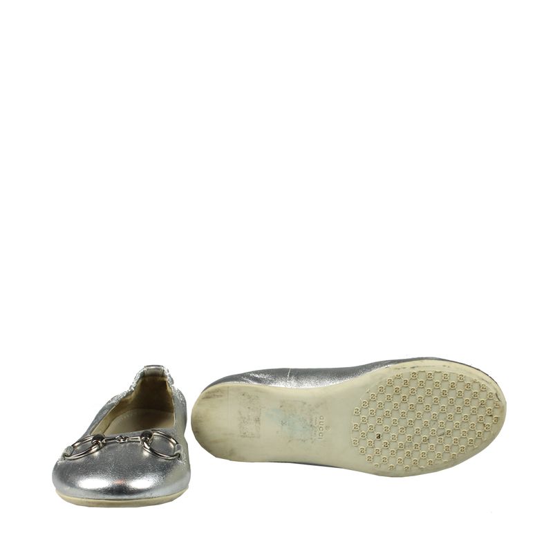 Sapatilha-Gucci-Kids-Couro-Prateado