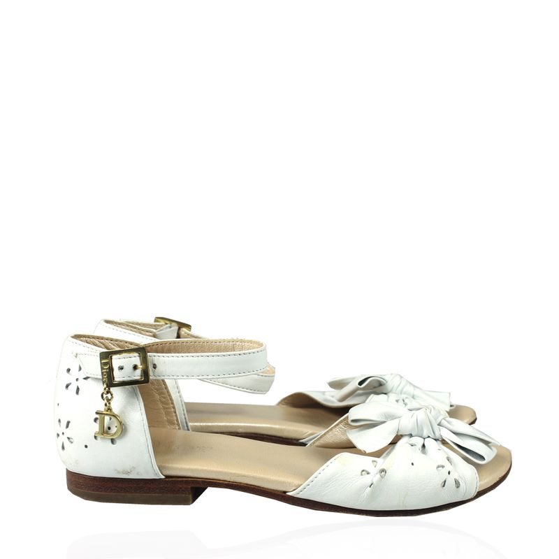 Sandalia-Christian-Dior-Kids-Couro-Branco