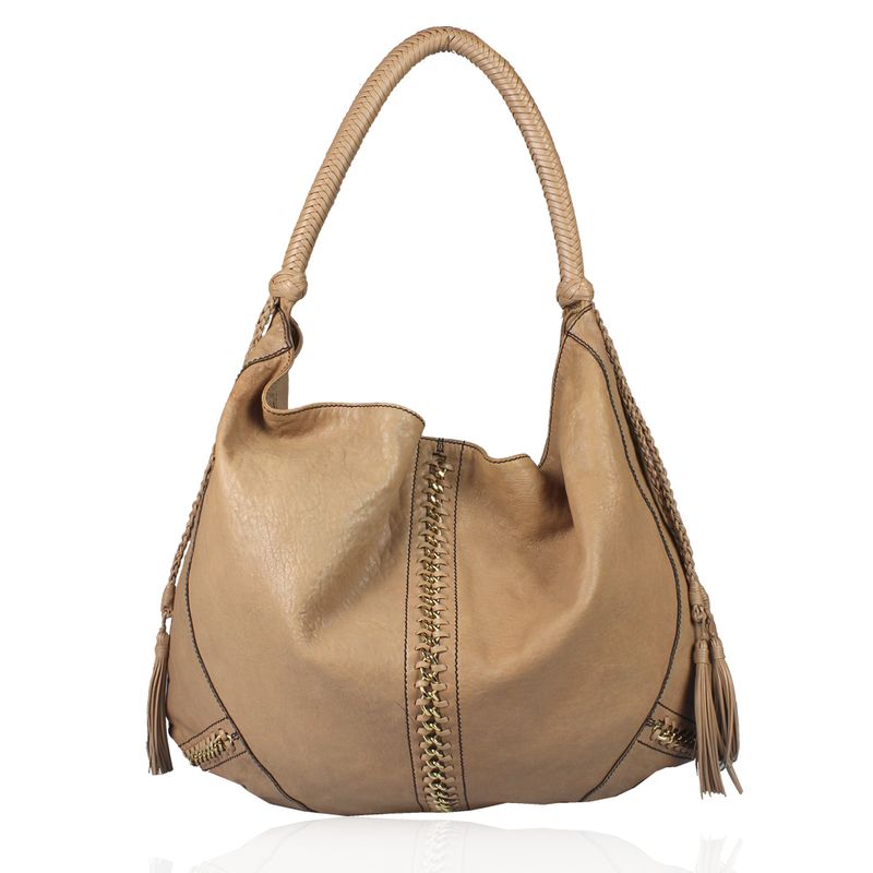 Bolsa-Roberto-Cavalli-Couro-Caramelo