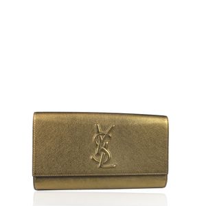 Clutch Saint Laurent Belle de Jour Dourada