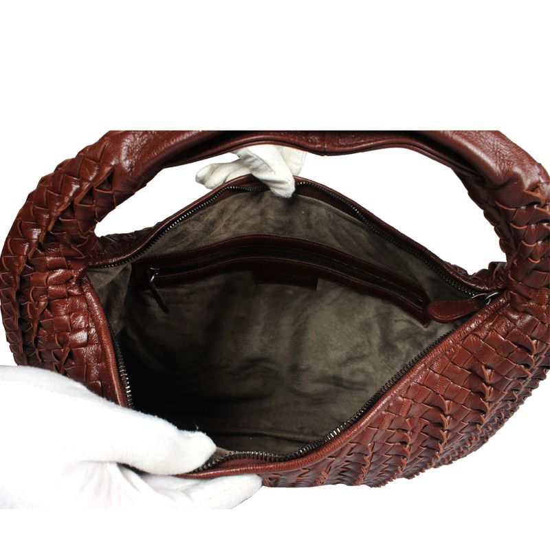 Bolsa-Bottega-Veneta-Intrecciato-Marrom