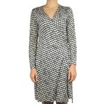 Vestido-Wrap-Dress-Diane-Von-Furstenberg-Estampado-Geometrico-Cinza-Preto-e-Branco