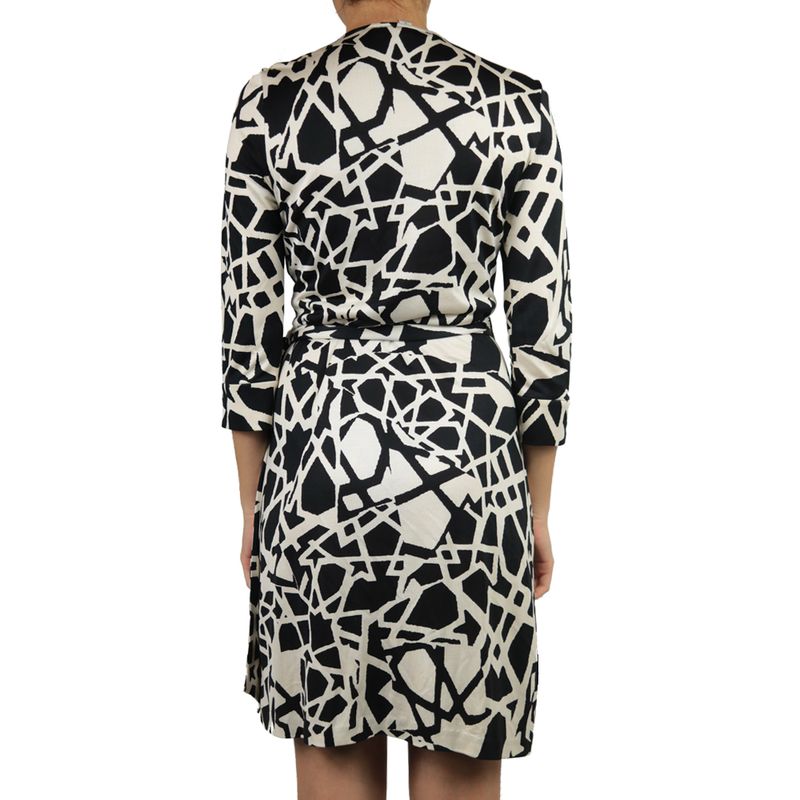 Vestido-Wrap-Dress-Diane-Von-Furstenberg-Estampado-Preto-e-Off-White