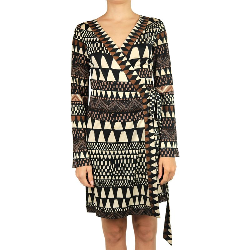 Vestido-Wrap-Dress-Diane-Von-Furstenberg-Estampado-Preto-Marrom-Off-White
